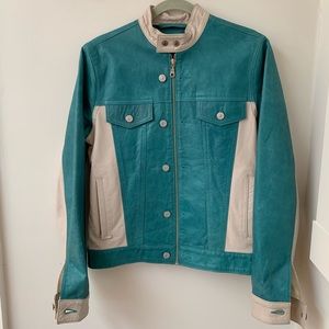 Levi Strauss women’s Leather Cafe Racer Jacket